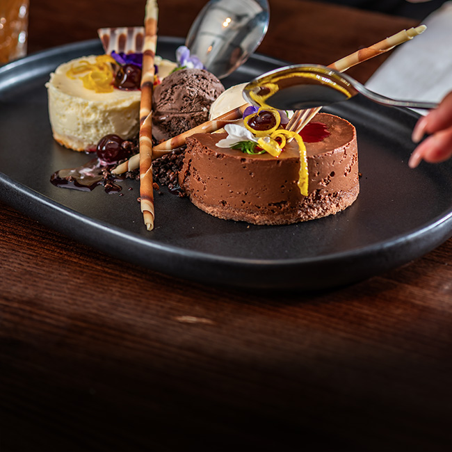 Dessert menu at The Gate