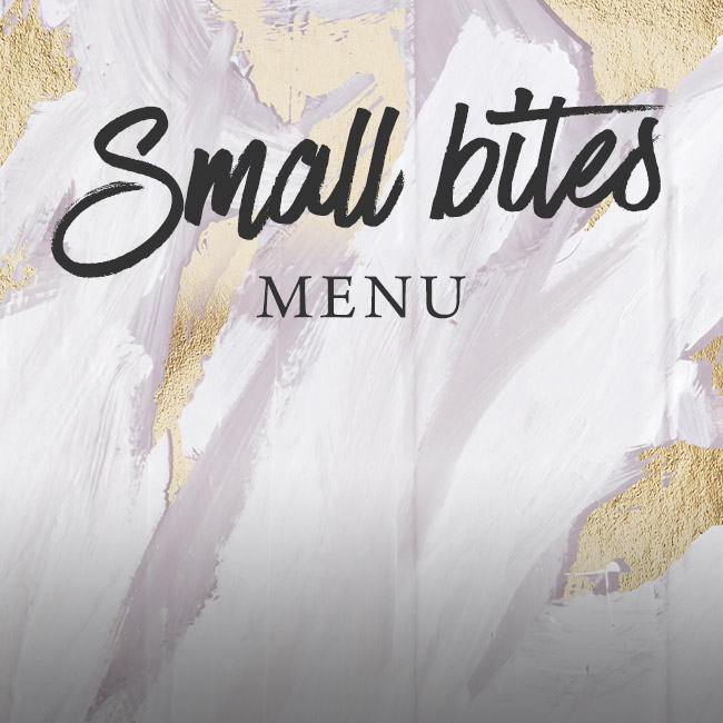 Small Bites menu at The Gate 